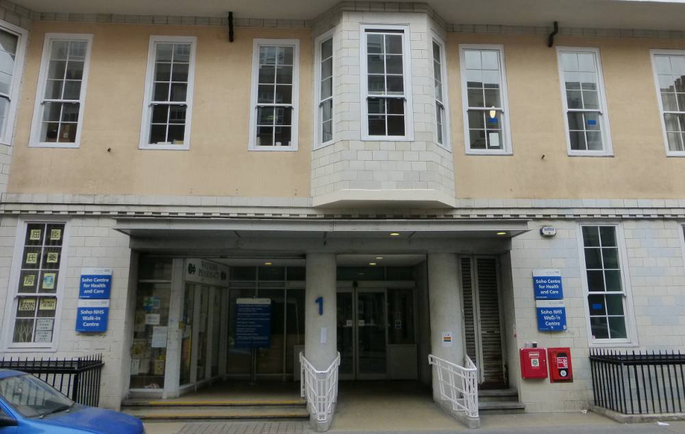 Front of medical centre.