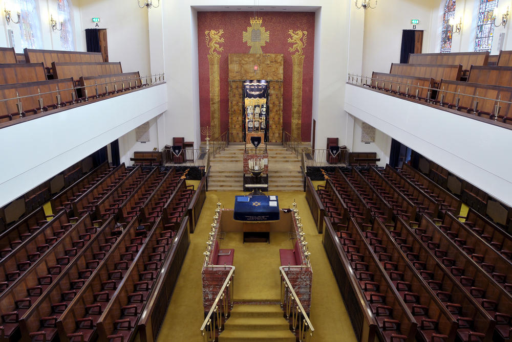 Inside of synagogue.