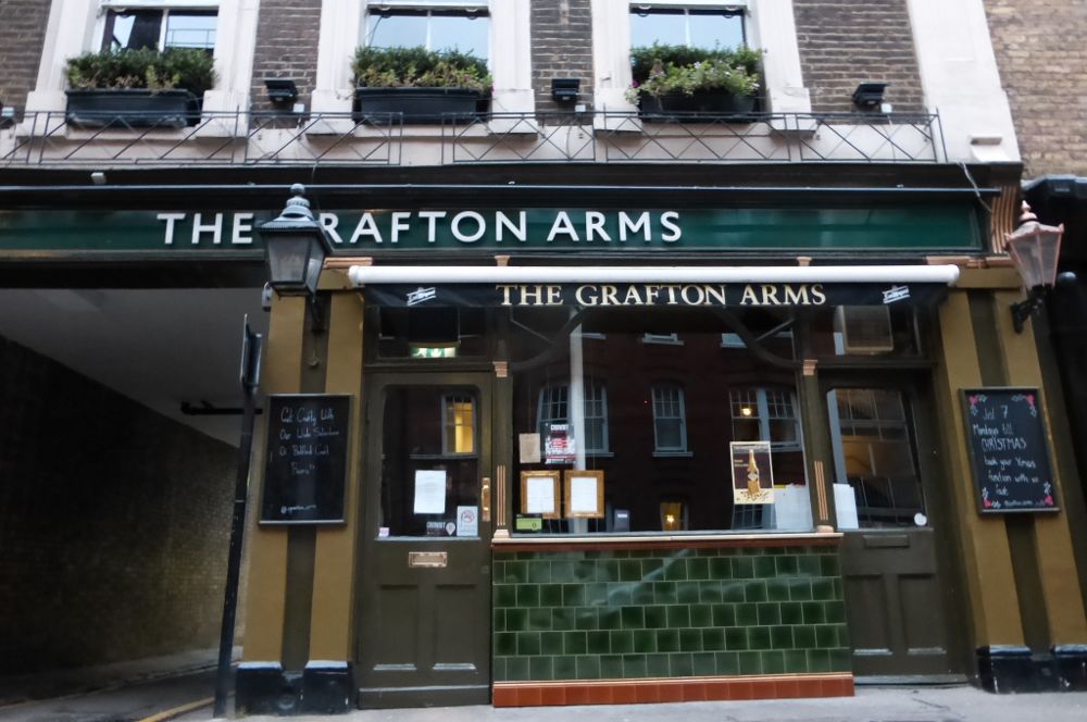Front of Grafton Arms public house.