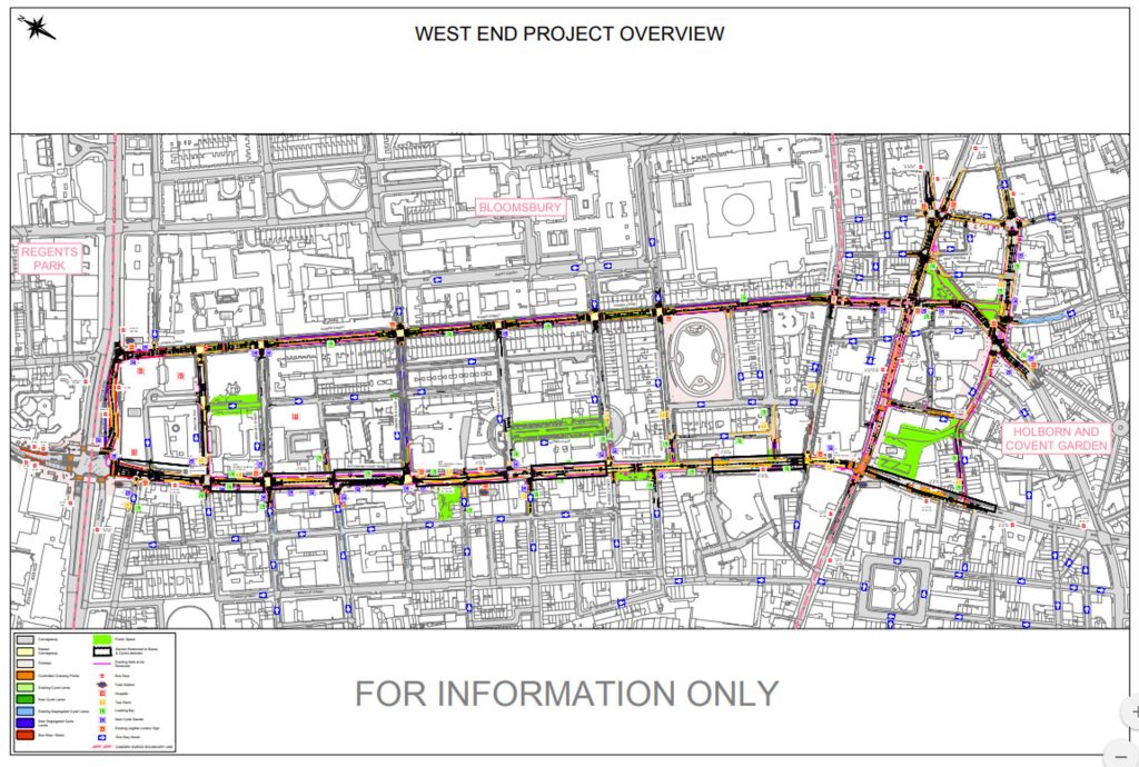 Map showing overview of West End Project.