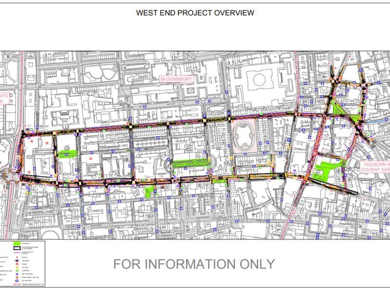 Map showing overview of West End Project.