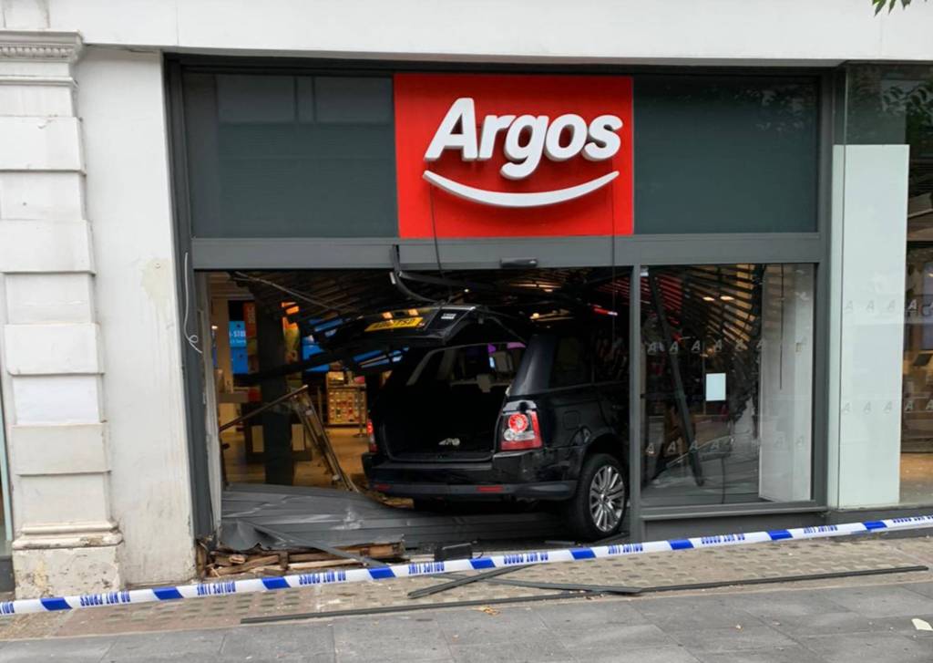 Shopfront in after the crash.