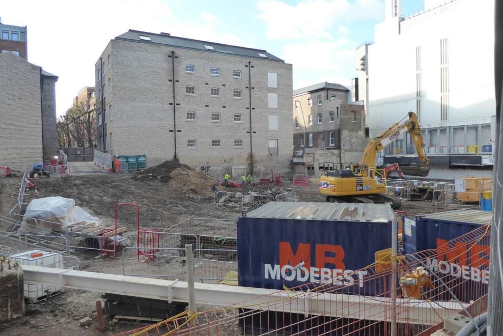 Rear view of Middlesex Hospital Annex site.
