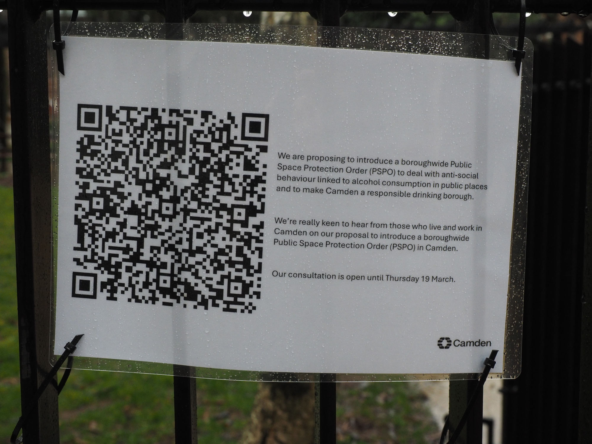 PSPO to make Camden a ‘responsible drinking borough’